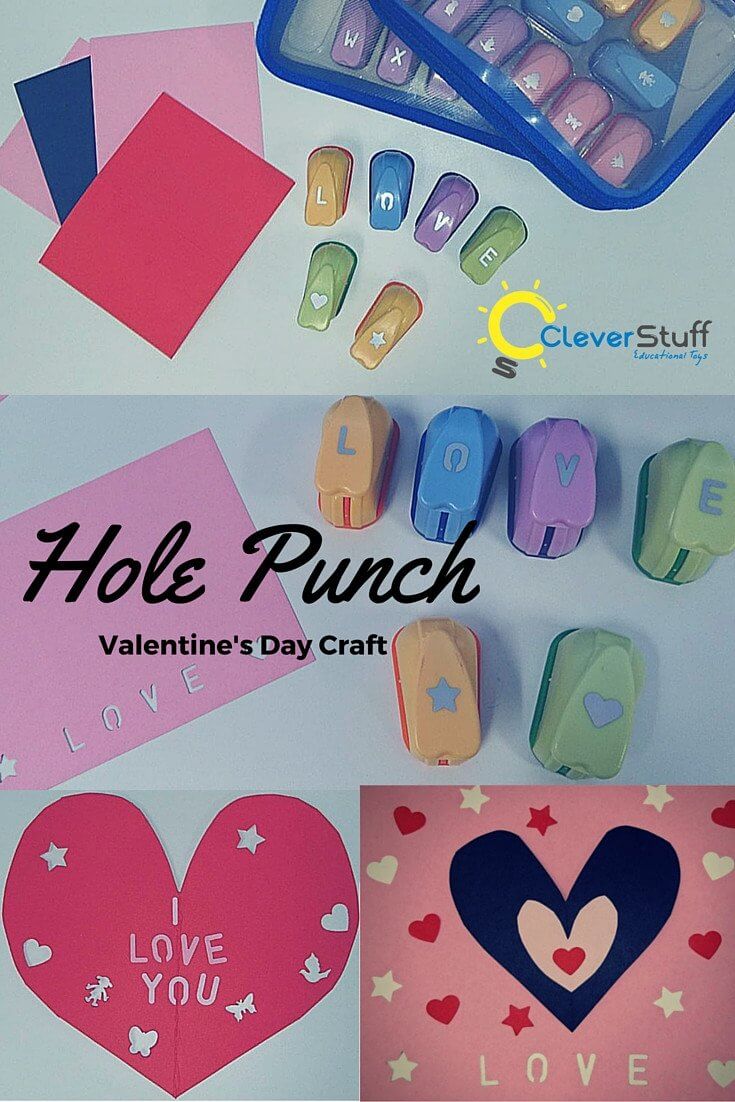  Valentine's Day 3 Pieces Heart Punch Heart Paper Hole