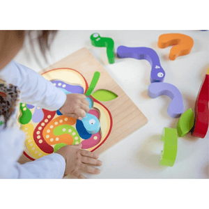 123 Wooden Worm Puzzle