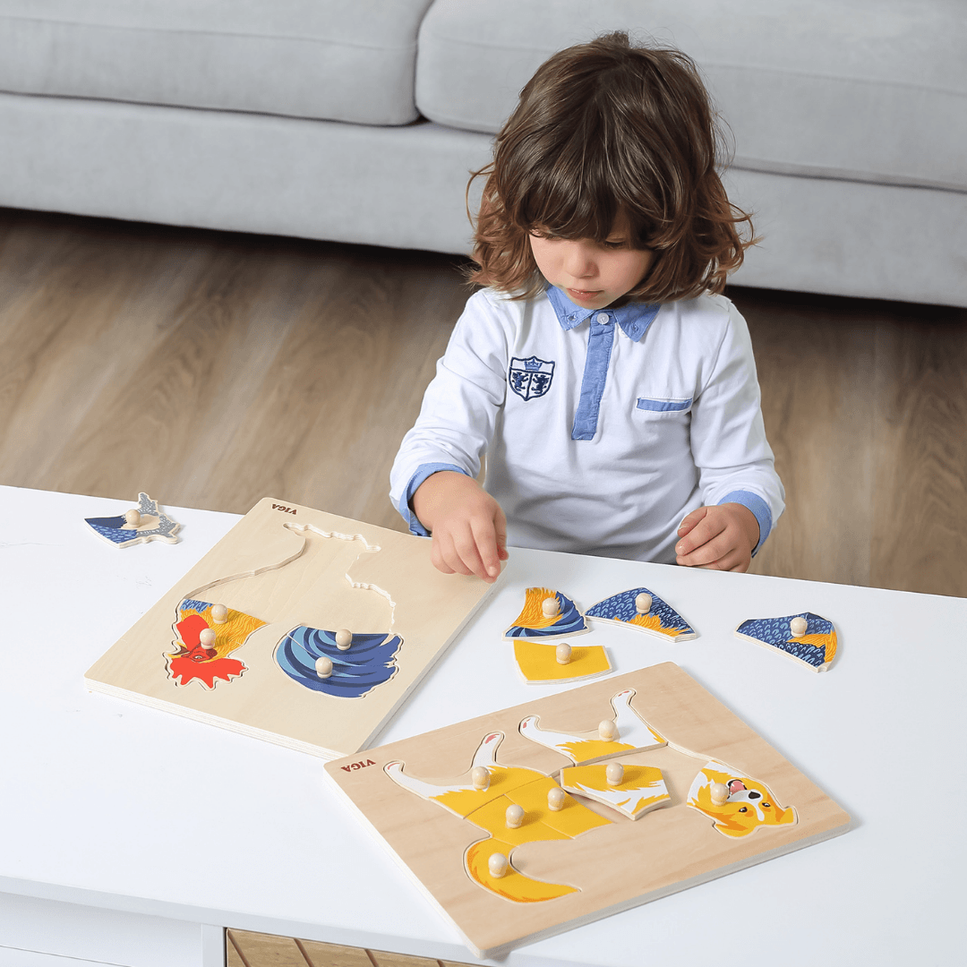Montessori Wooden Puzzle - Rooster