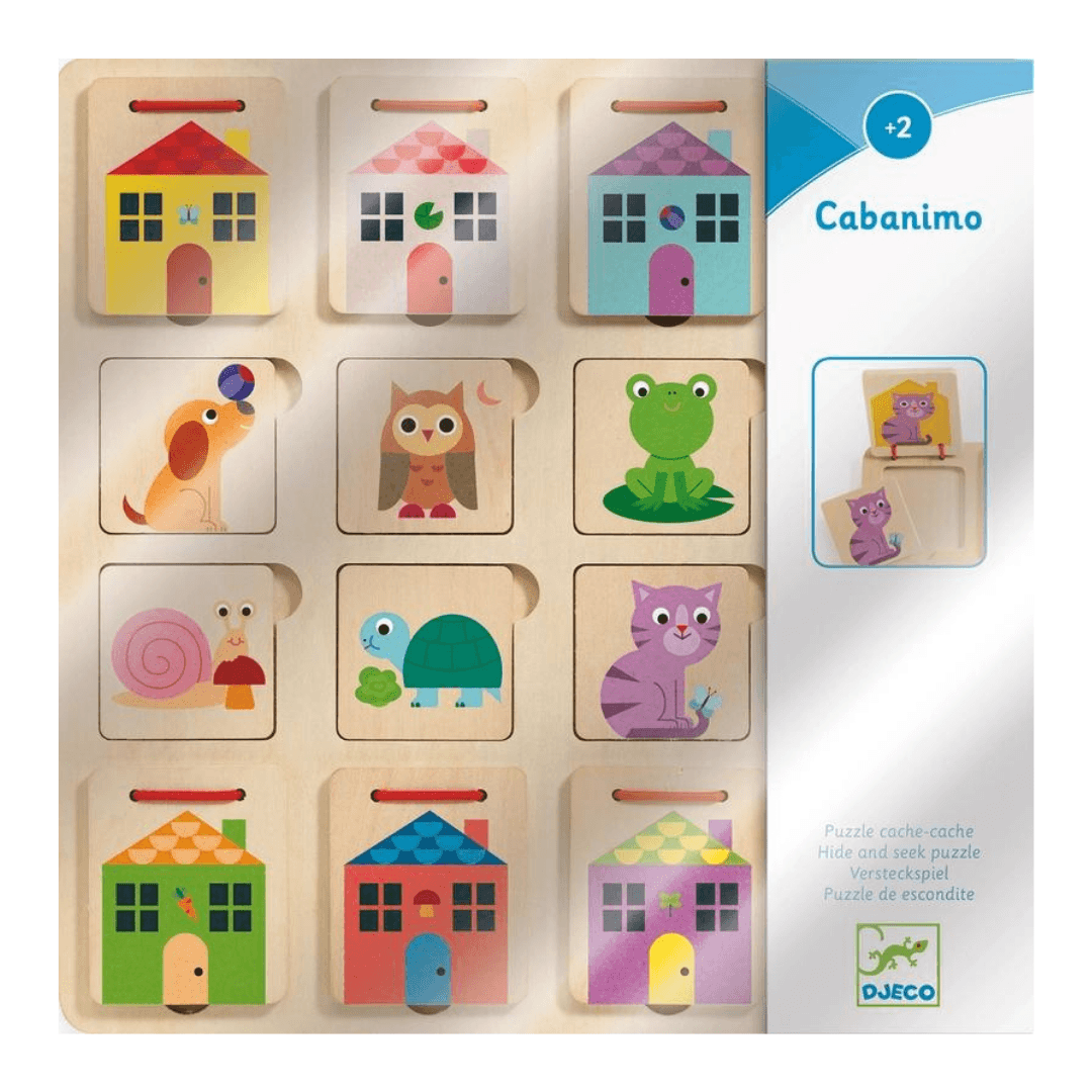 Cabanimo Animal Home Wooden Puzzle