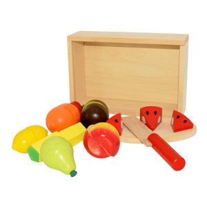 Wooden Fruit Cutting Box with Chopping Board