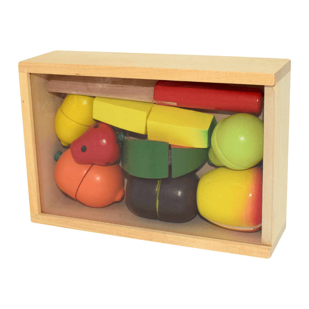 Wooden Fruit Cutting Box with Chopping Board