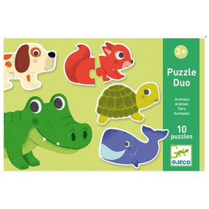 Duo Animal Puzzles - Set of 10 Puzzles