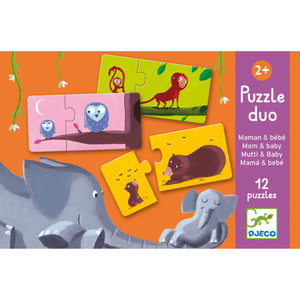 Duo Mum and Baby Puzzles - Set of 12 Puzzles