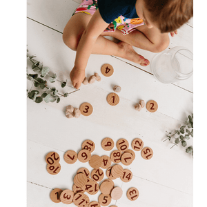 Tactile Wooden Number Set - 40 pieces