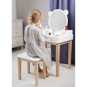 Forest Wooden Dressing Table with Stool