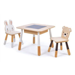 Forest Wooden Table with 2 Chairs