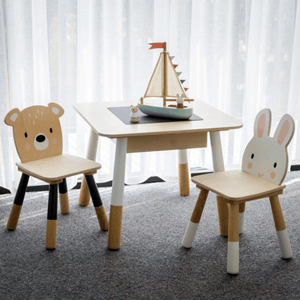 Forest Wooden Table with 2 Chairs