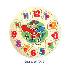 Fun Factory - Puzzle Clock - Soccer Boy - CleverStuff