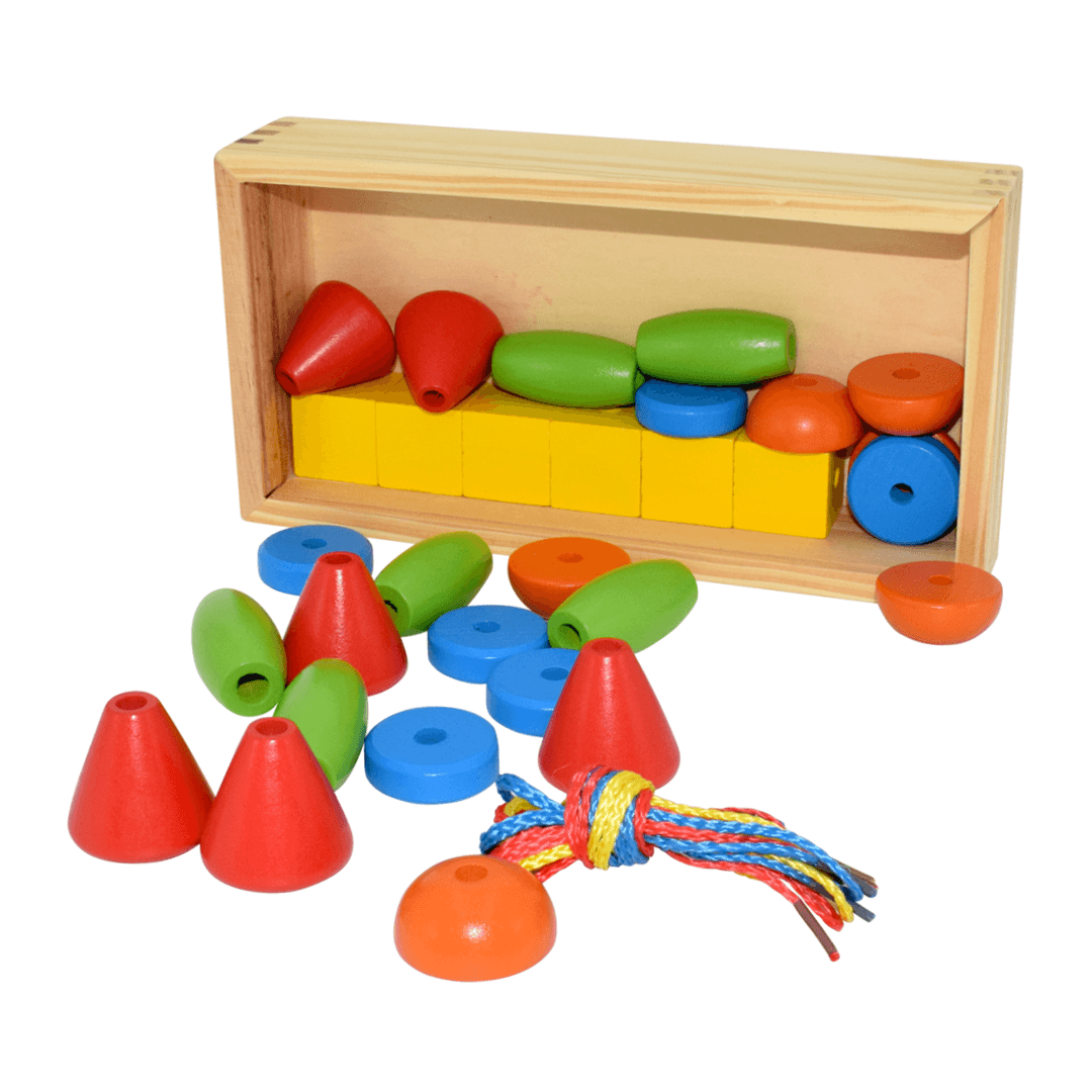 Lacing Beads in a Box - 30 pieces