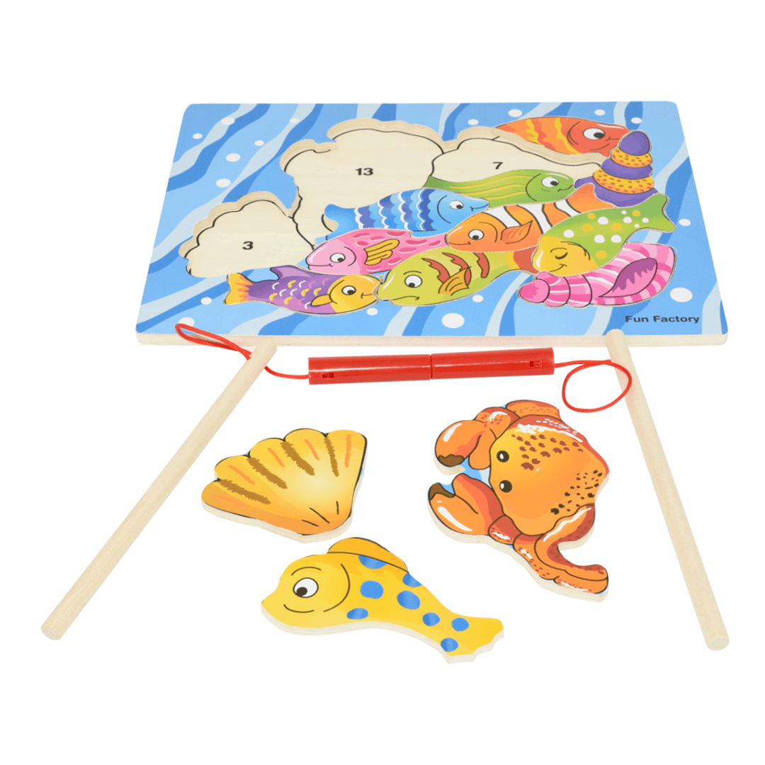 Magnetic Fishing Puzzle with 2 Rods