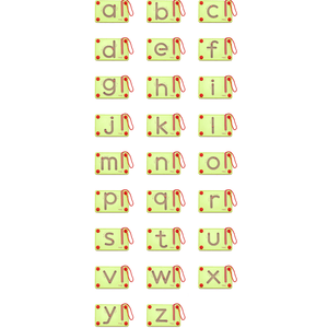 Magnetic Tracing Letters - LOWER CASE