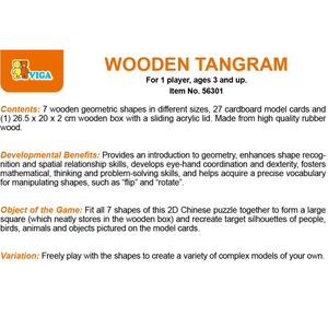Natural Tangram Set