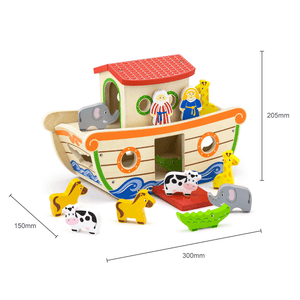 Noah's Ark Shape Sorter with Chunky Animals
