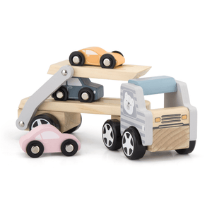 Pastel Car Carrier with 3 Cars