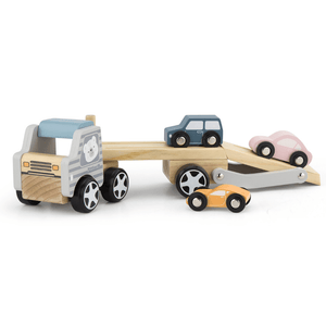Pastel Car Carrier with 3 Cars