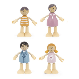 Pastel Doll Family - 4 pce