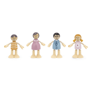 Pastel Doll Family - 4 pce