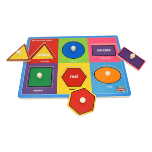 Wooden Shape Puzzle with Knobs