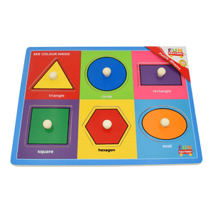 Wooden Shape Puzzle with Knobs