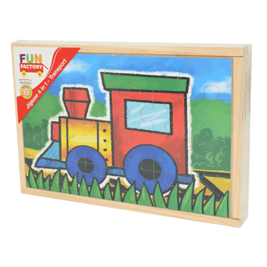 Box of 4 Vehicle Puzzles - 24 pieces each