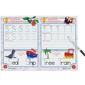 Wipe-Clean Learning Book - Upper Case Letters