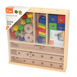 Construction Set in Wooden Box