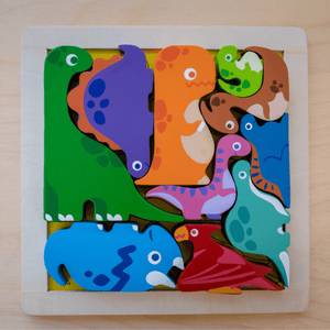 Wooden Dinosaur Chunky Puzzle