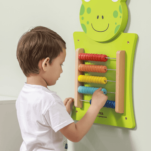 Wooden Frog Wall Activity Toy