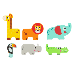 Wooden Layered Jungle Animal Puzzle