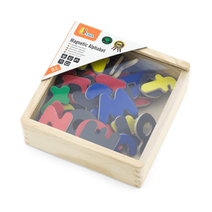 Wooden Magnetic Letters Upper / Lower 52pce