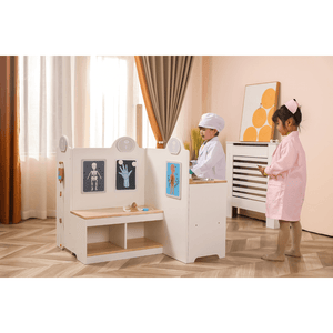Wooden Medical Doctor Office Play Set