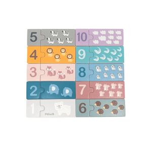 Pastel Number Matching Puzzle