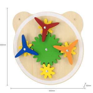 Wooden Wall Toy - Turning Windmill