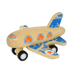 Wooden Pull Back Air Plane