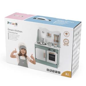 Green Kitchen Play Set with Accessories