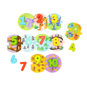 Colourful Number Linking Puzzle