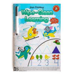 Wipe-Clean Learning Book - Pen Control